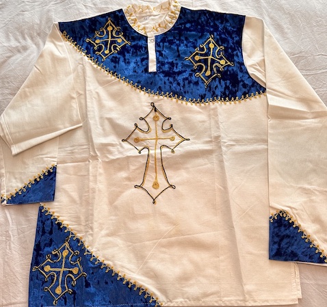 Picture of Ethiopian/Eritrean Traditional Shirt for Men (Blue)